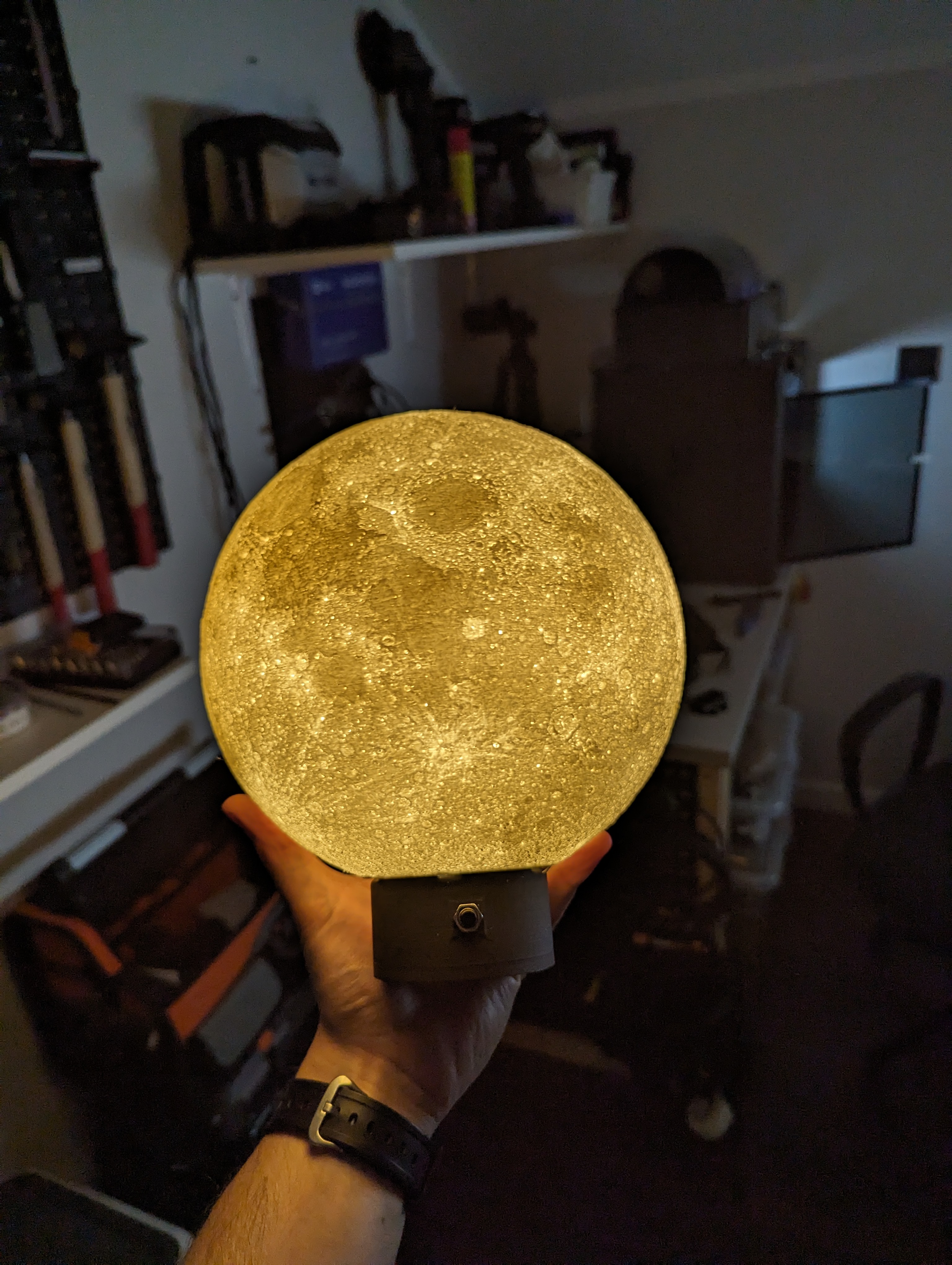 Moon lamp (battery operated - IKEA STÖTTA)