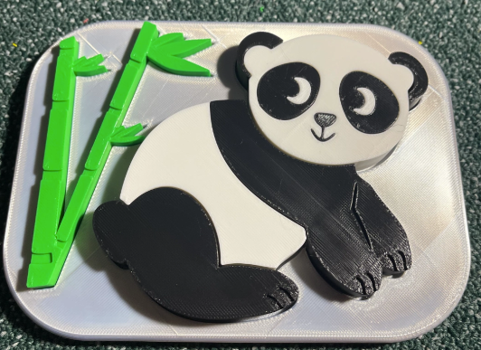 Panda - puzzle for kids