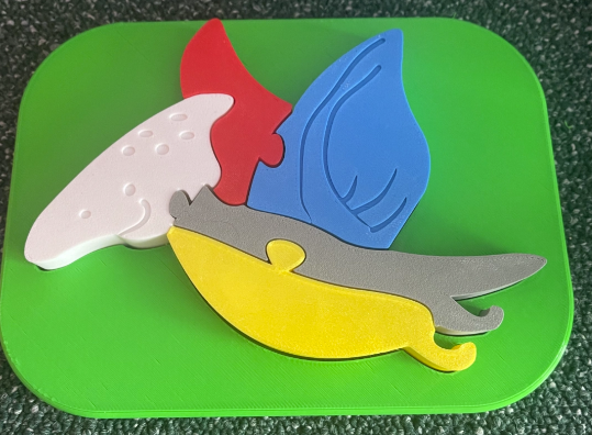 Pterodactyl - puzzle for kids