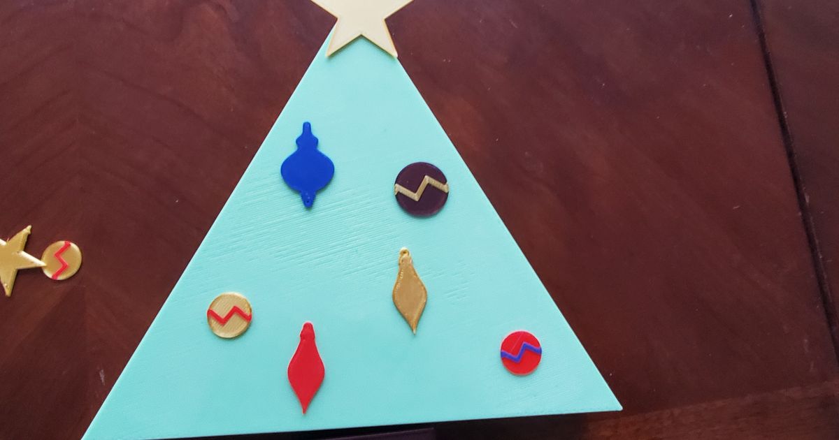 Christmas Tree Shaped Gift Box by clw Download free STL model