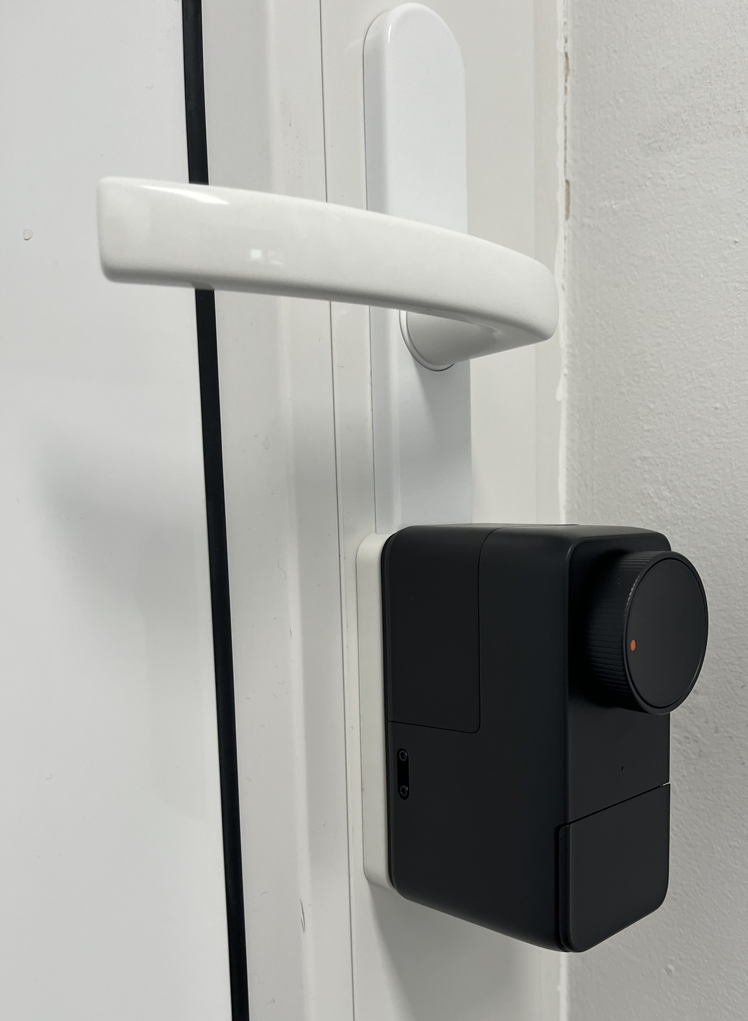 Support plate for adhesive mount of Switchbot Lock Pro