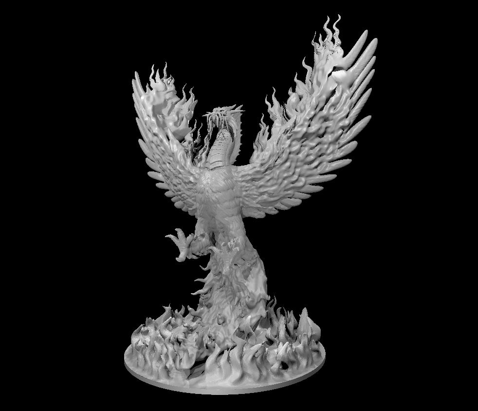 Dragon Phoenix 3D model thumbnail