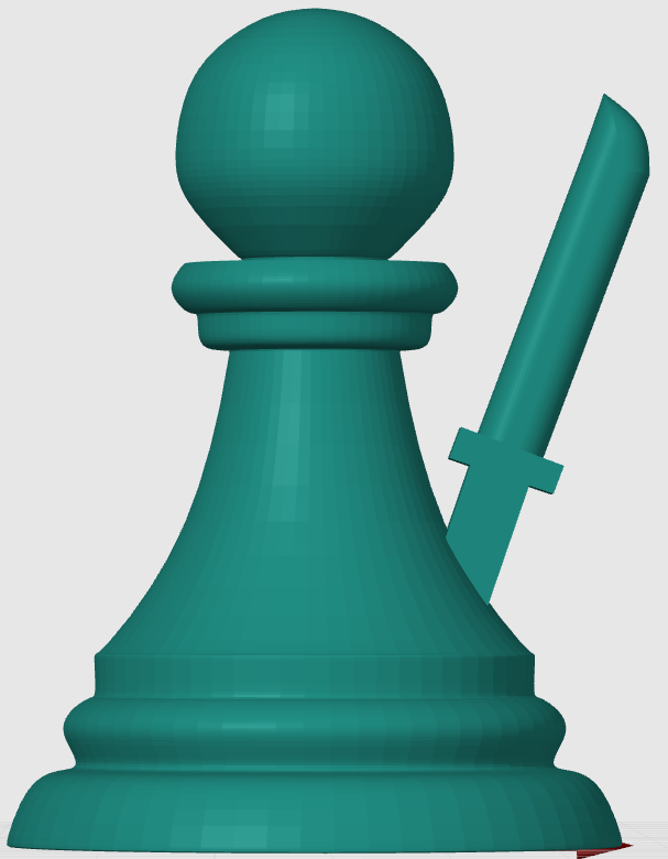 chess pond with sword
