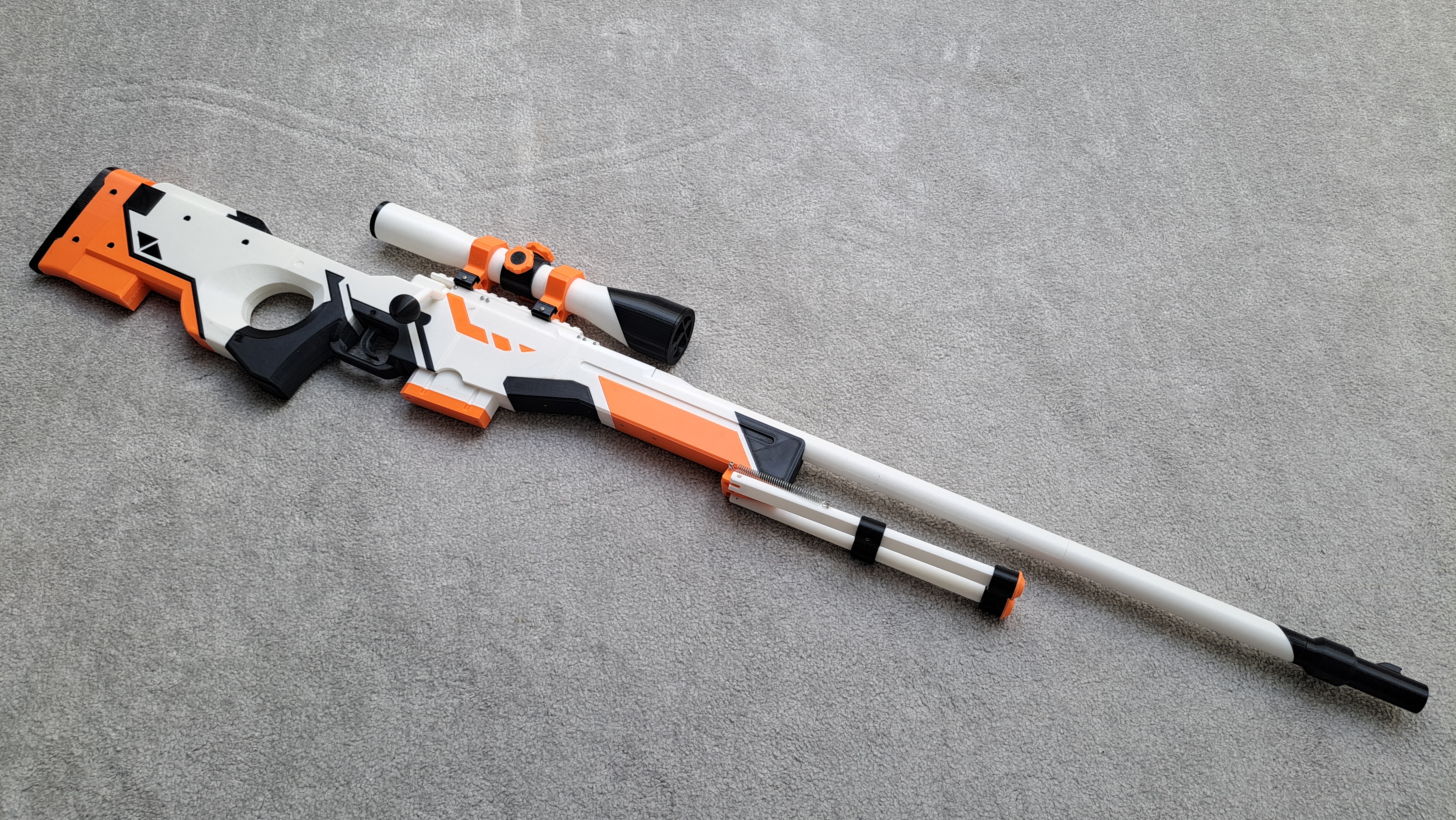 AWP Asiimov Sniper Rifle (Rubber Band Gun)