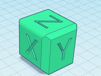 XYZ Calibration Cube 30x30x30 Fillet and Chamfer