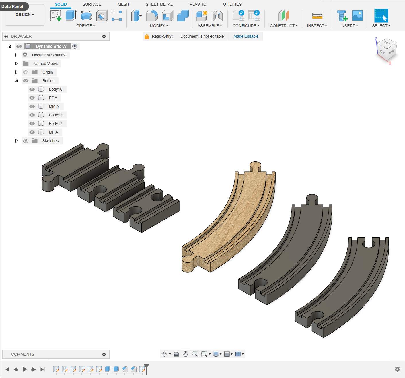 Parametric Brio Train Tracks by Gbutton | Download free STL model ...