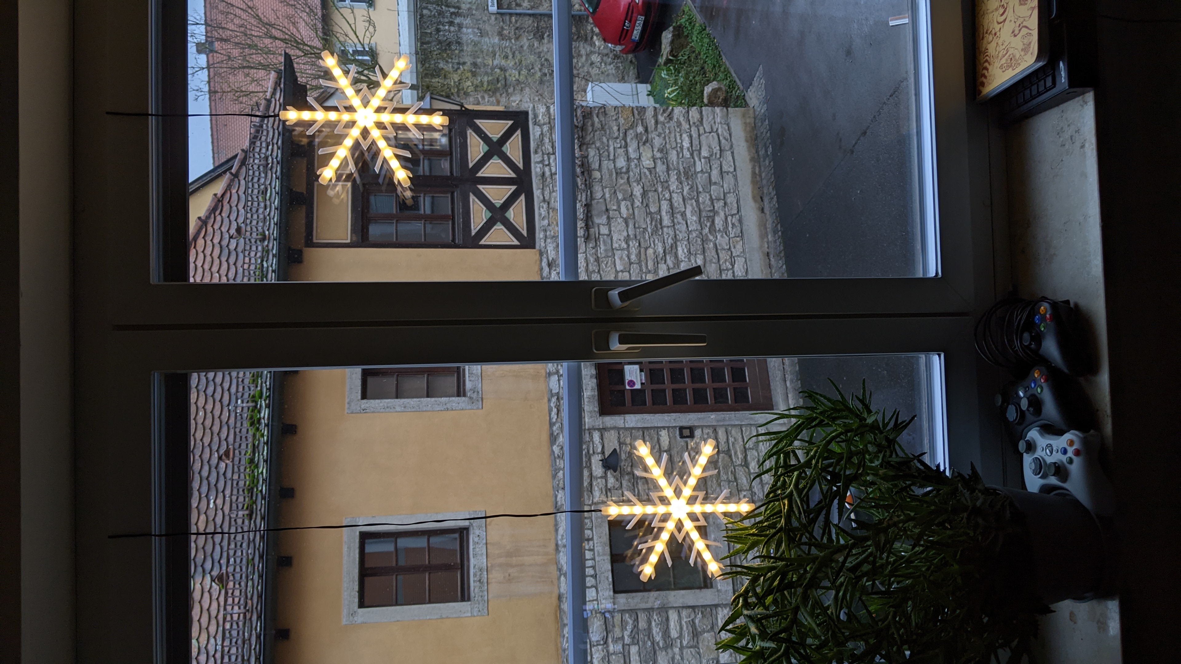 snowflake light up window decoration