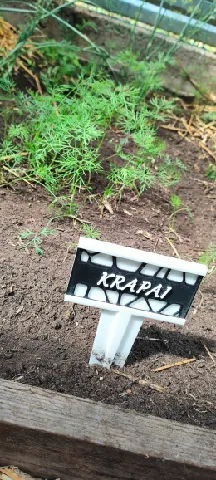 Garden sign + 20 vegetable plates