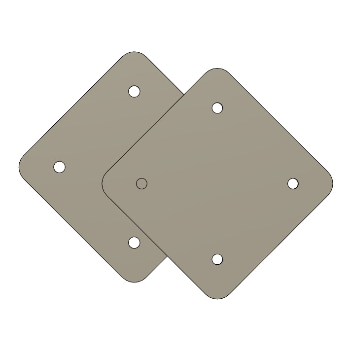 Tama Bass Drum Plates/Hole Covers for Swingstar/Imperialstar/Superstar