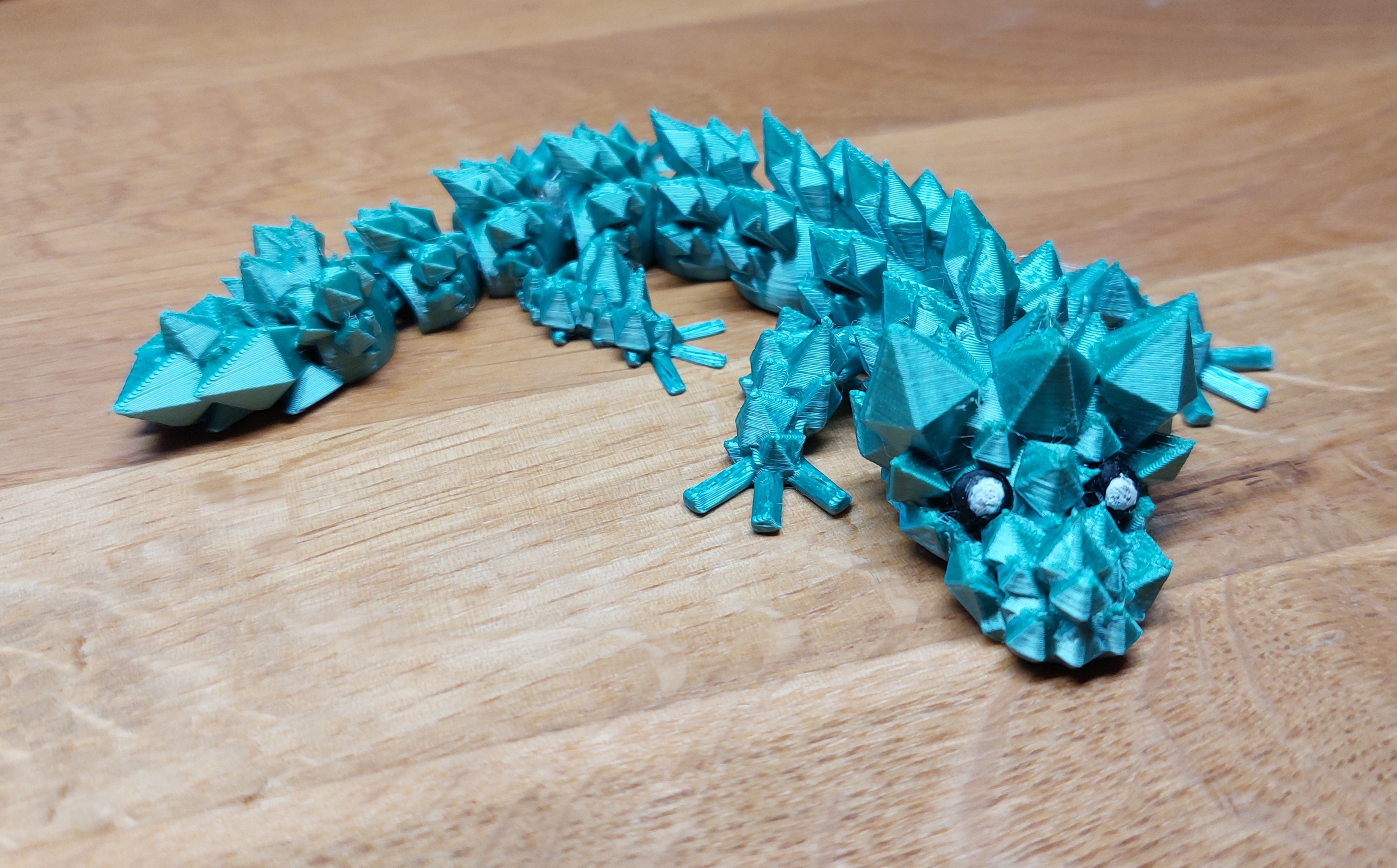 Print-in-Place Articulated flexi Baby-Kristall Drache