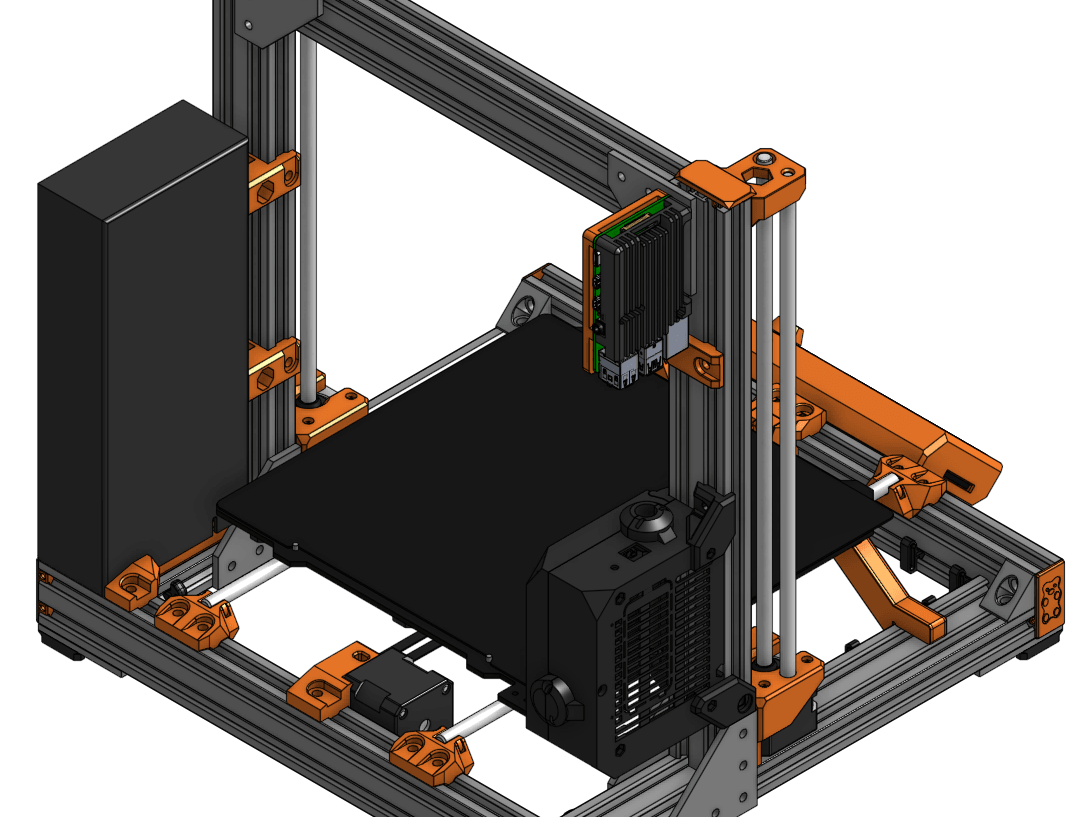 Armor Case Raspberry Pi Mount for Prusa Bear