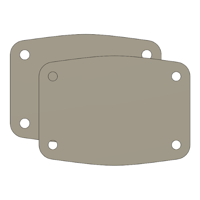 Ludwig Bass Drum Plates/Hole Covers for Breakbeats Bass Drums