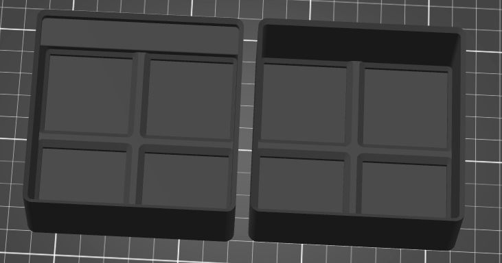 Gridfinity 2x2x5 light bins with and without labels by synchro ...