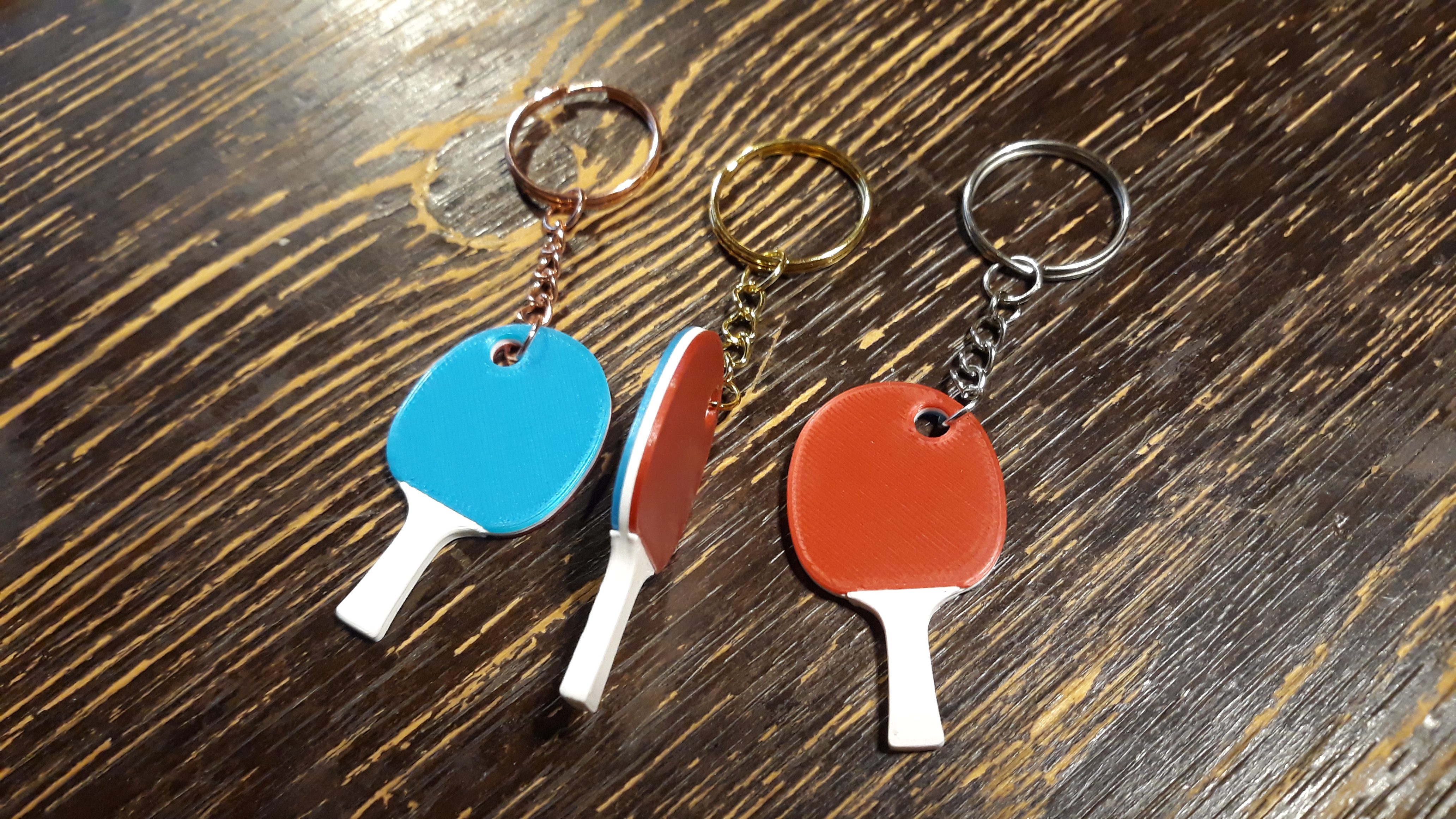 Table tennis keychain
