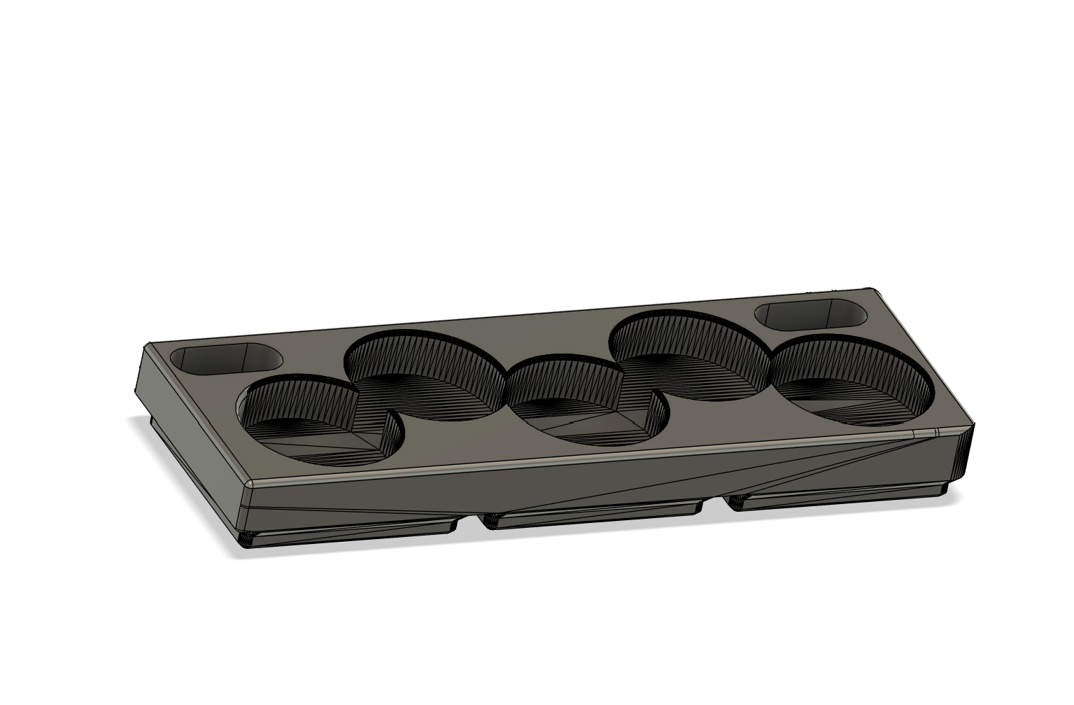 Bottle holder of 5 Gridfinity 1x3 Vallejo ,squeeze etc