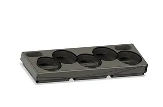 Bottle holder of 5 Gridfinity 1x3 Vallejo ,squeeze etc