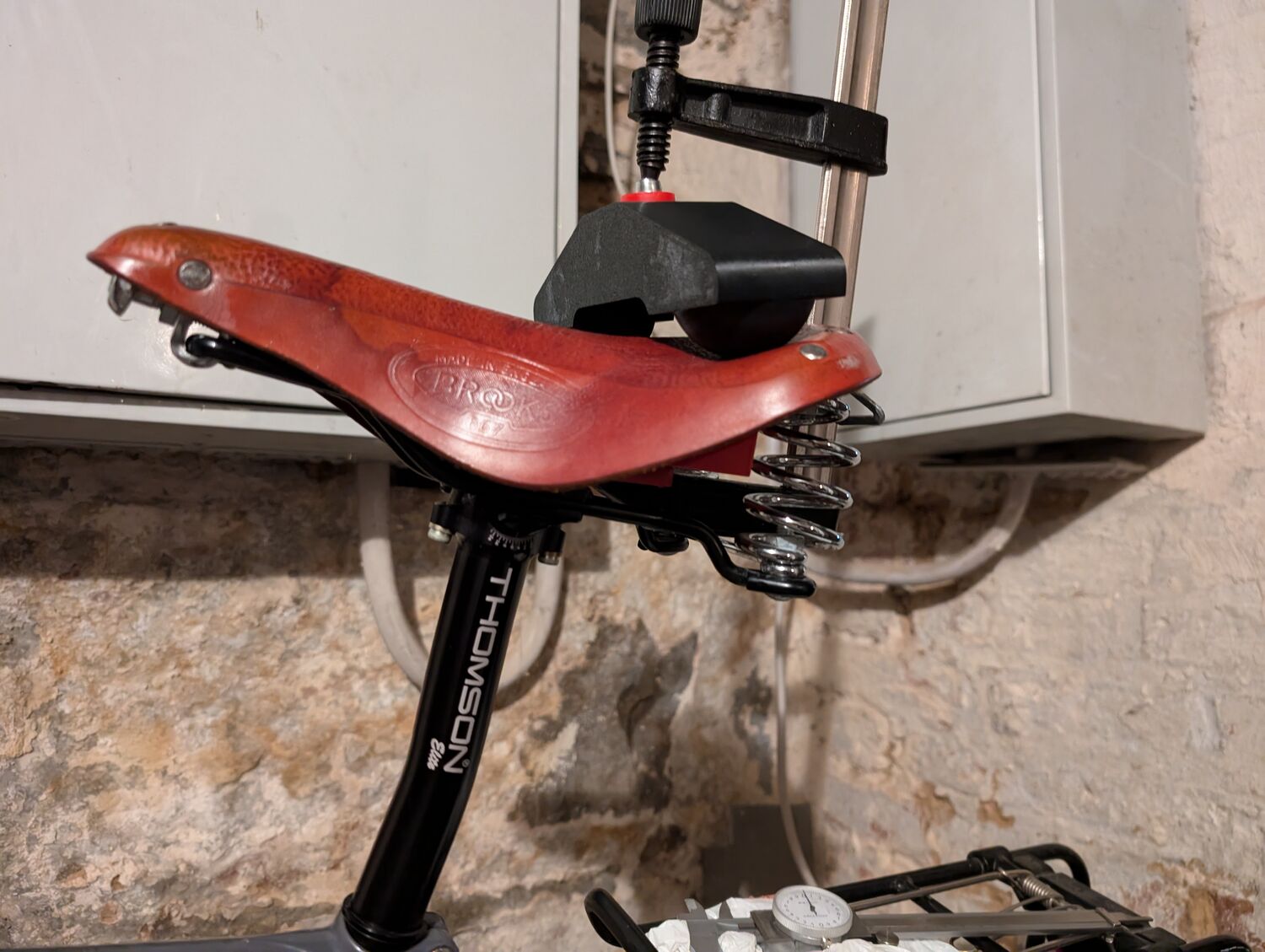 Break-in helper for Brooks leather saddle