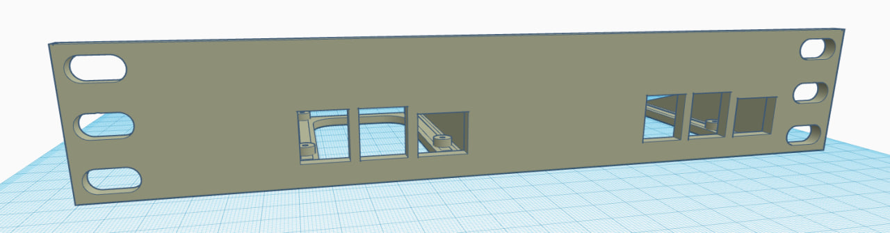 Miniatura 3 do modelo 3D Raspberry Pi 4B 10-Inch Rack Mount