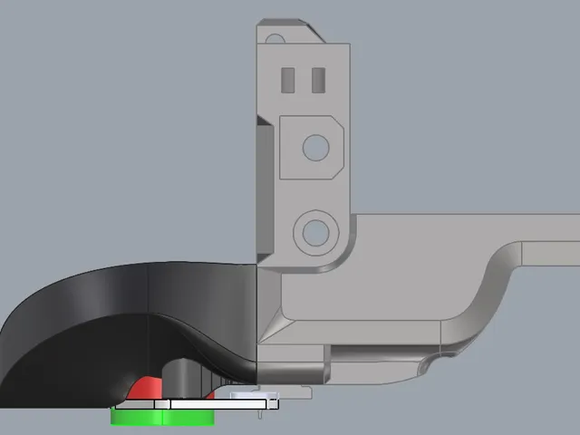 Rat Rig Toolhead 1.0 Duct and Fan mount for Beacon Probe