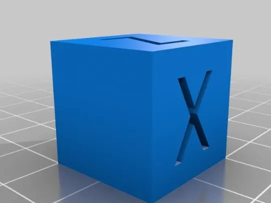 xyz calibration cube