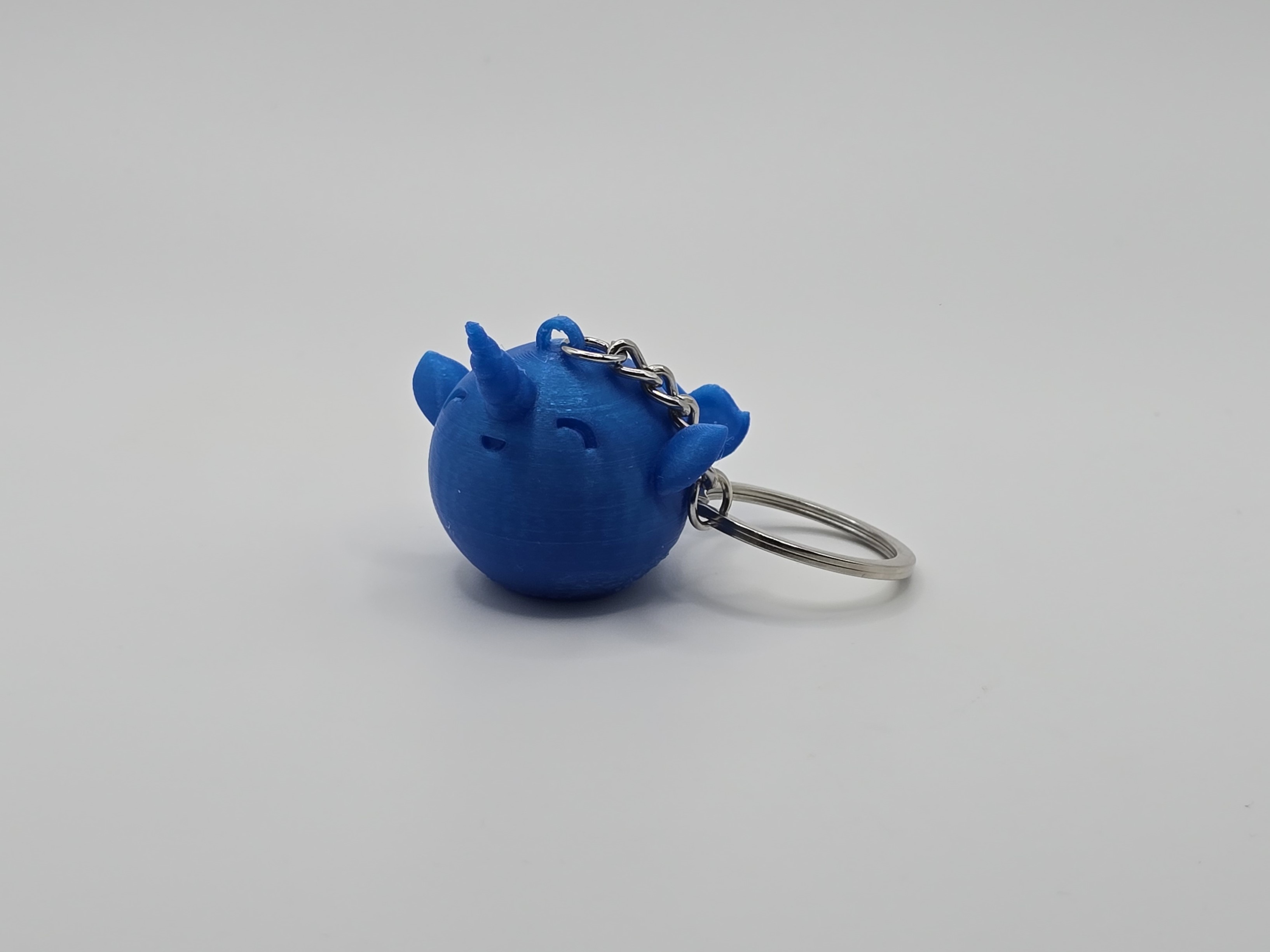 Cute Narwhal Keychain (Remix) 3D model thumbnail