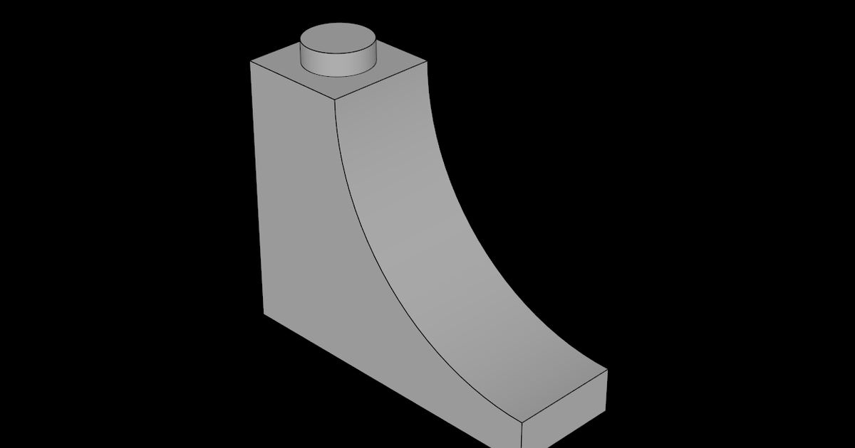 Lego Compatible (18653.dat) Arch 1 x 3 x 2 Inverted by thall72 ...