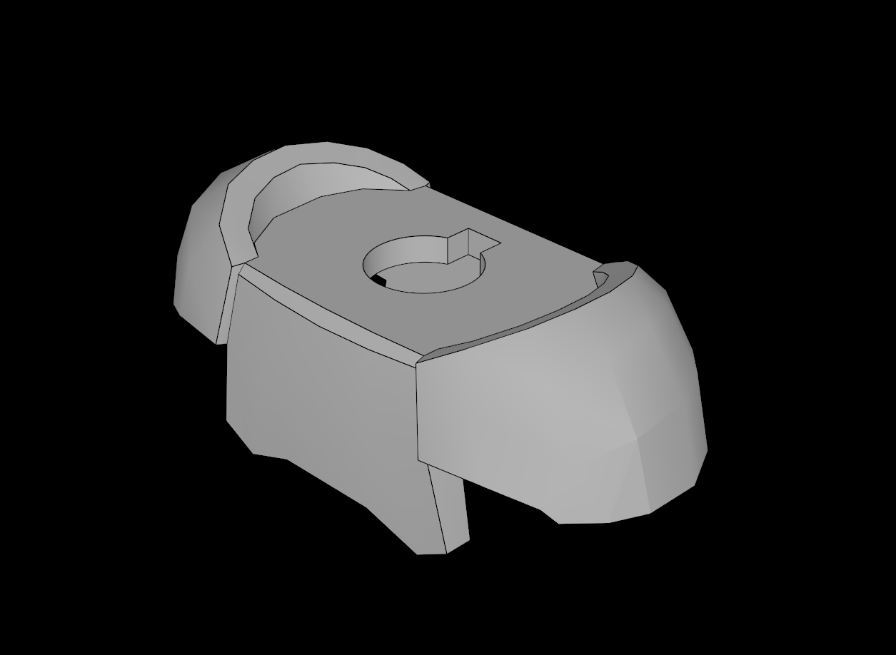 Lego Compatible (78643.dat) Minifig Armor Breastplate with Round Shoulder Pads and 2 Back Studs