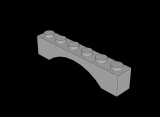 Lego Compatible (6636.dat) Tile 1 x 6 by thall72 | Download free