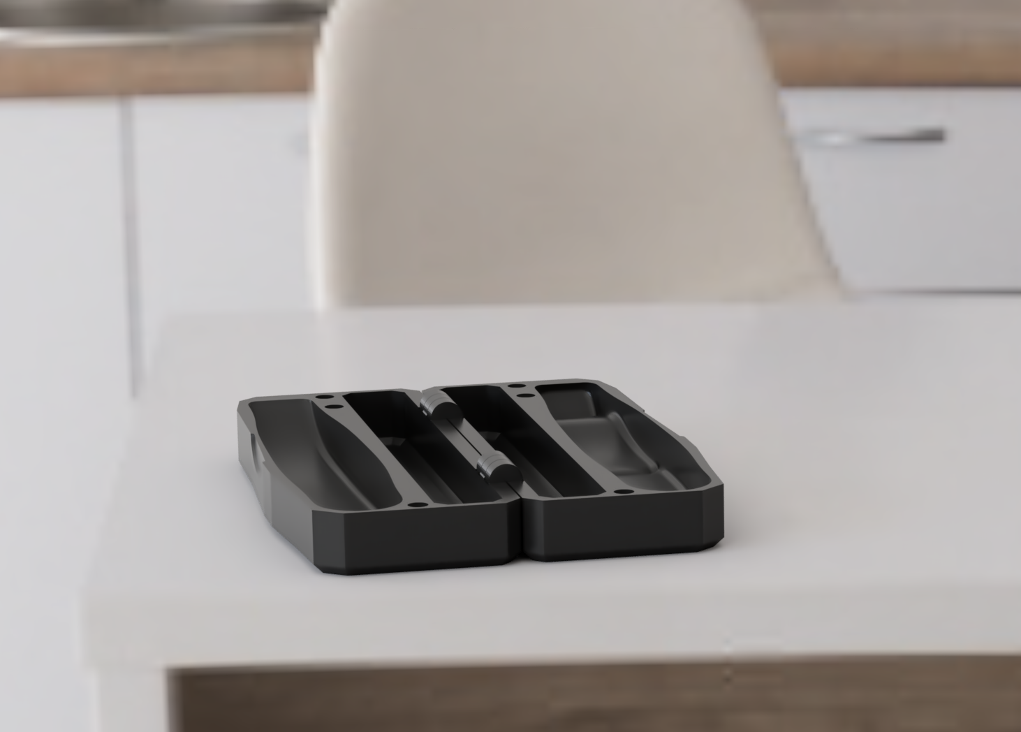 Philips OneBlade Travel case with 6x2 magnets 3D model thumbnail