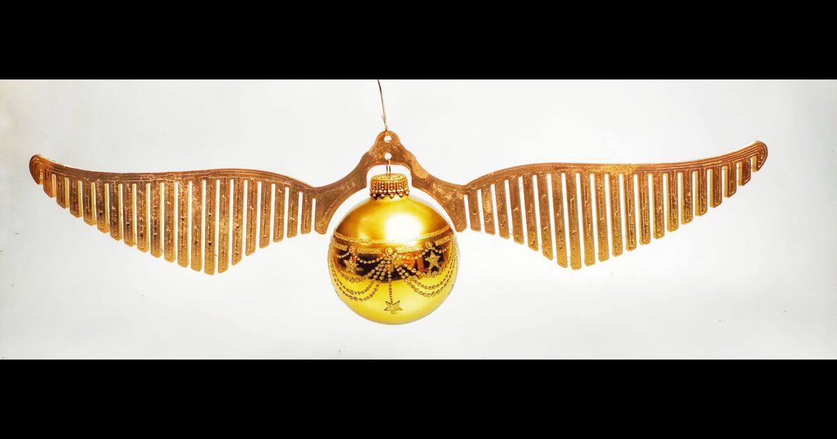 Golden snitch / goldener Schnatz Harry Potter christmas ball quidditch by  Redeye, Download free STL model