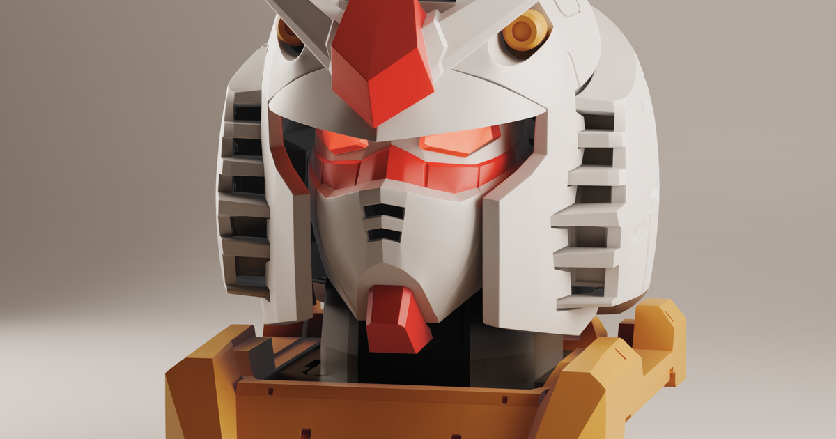 GUNDAM HEAD 1.2.3.4. 13個セット 🤖 Gundam Head RX78-2・Free 3D File for 3D printing・Cults