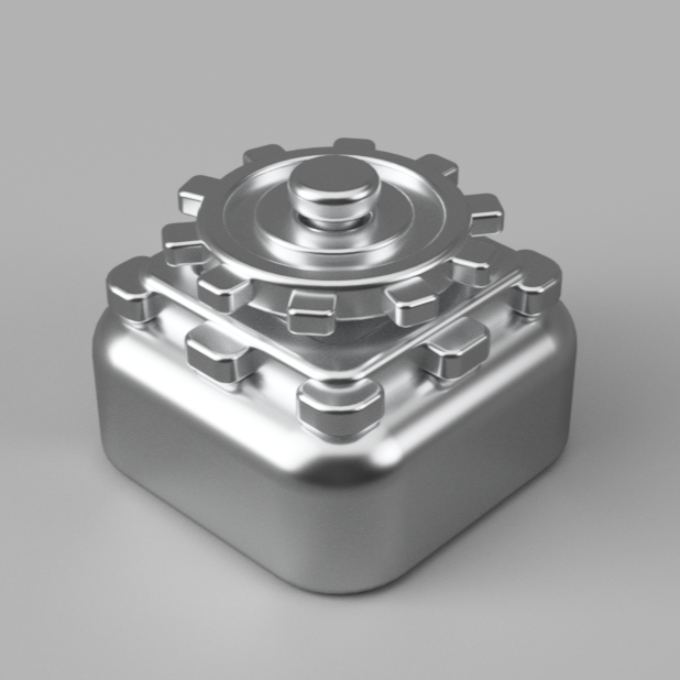 Miniatura 2 do modelo 3D Cog Keycap
