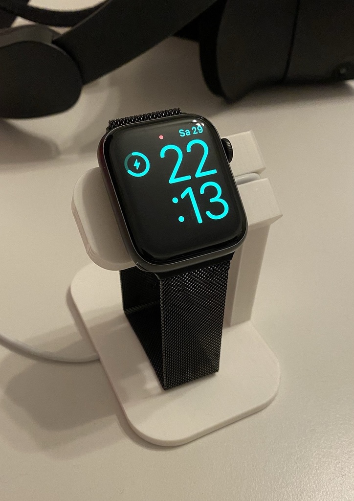 Apple Watch charging stand with hidden cable