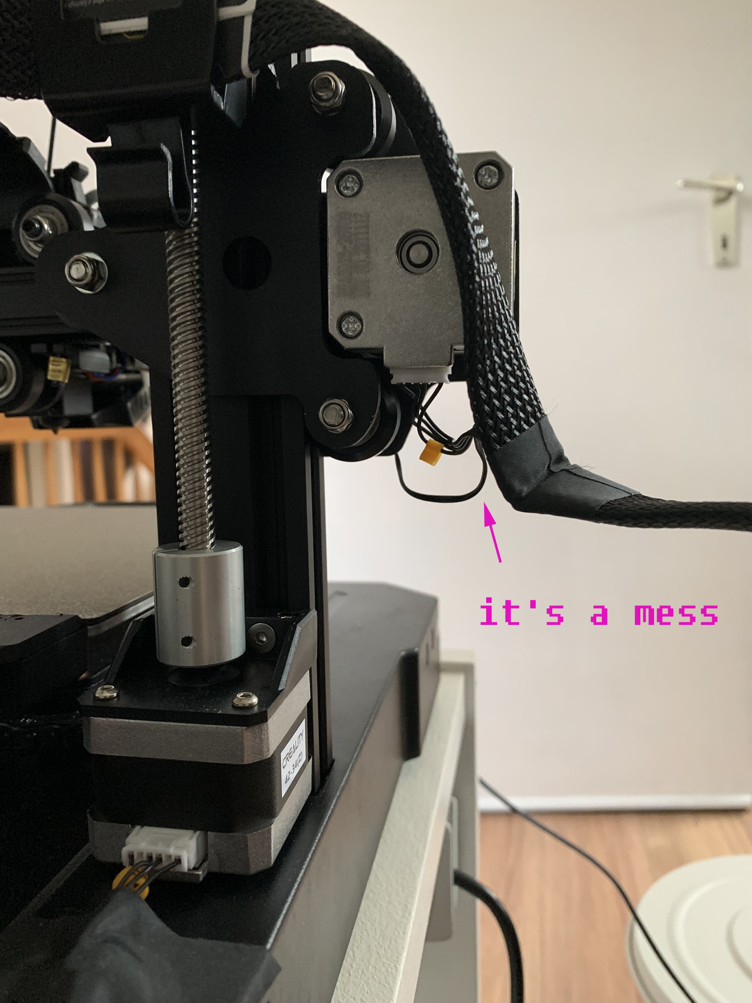 CABLECLIP CREALITY ENDER 3 S1 PRO with ZIPTIE OPTION