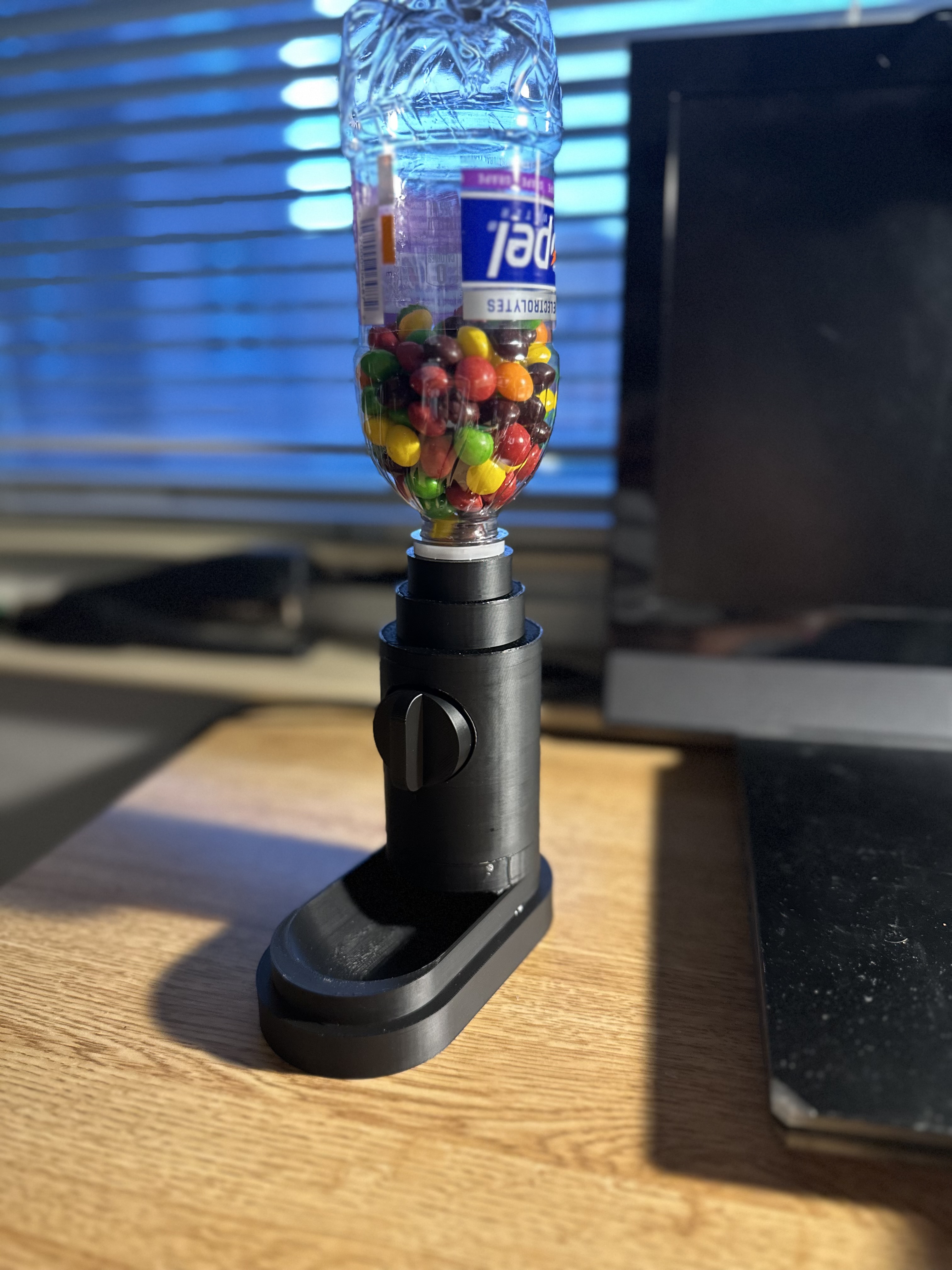 plastic bottle candy dispenser