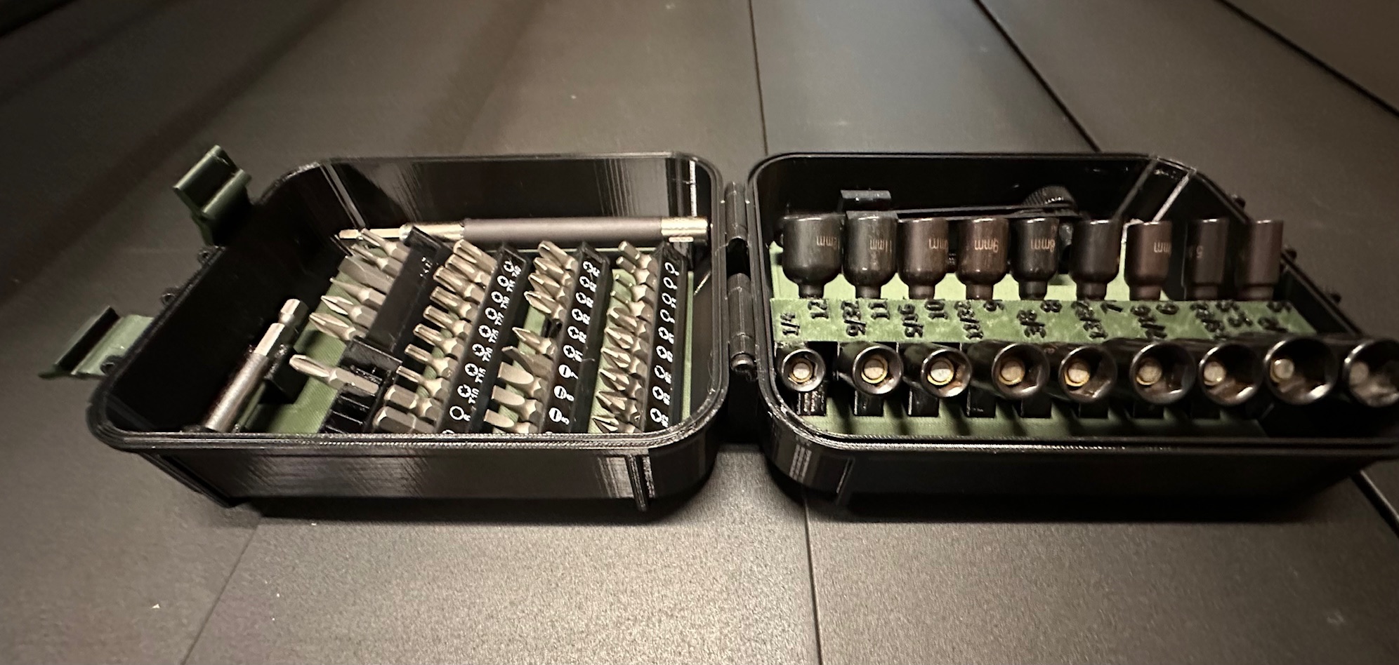 Storage box for Harbor Freight Right Angle Screwdriver, Bits,