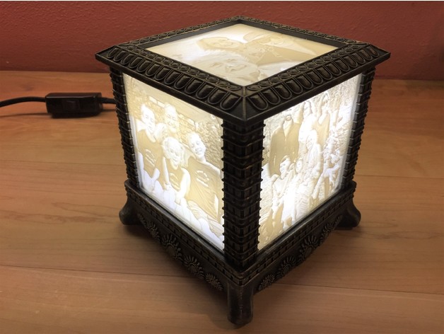 Miniatura 2 do modelo 3D Gothic Lithophane Light Box