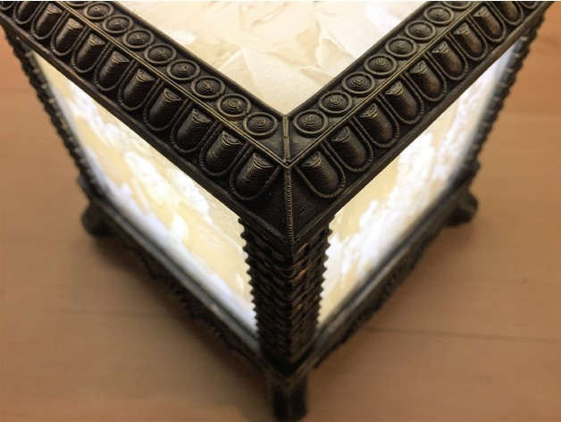 Miniatura 4 do modelo 3D Gothic Lithophane Light Box