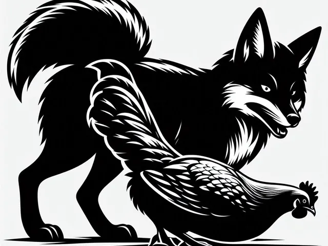 Wall art: Hungry fox (three colours)