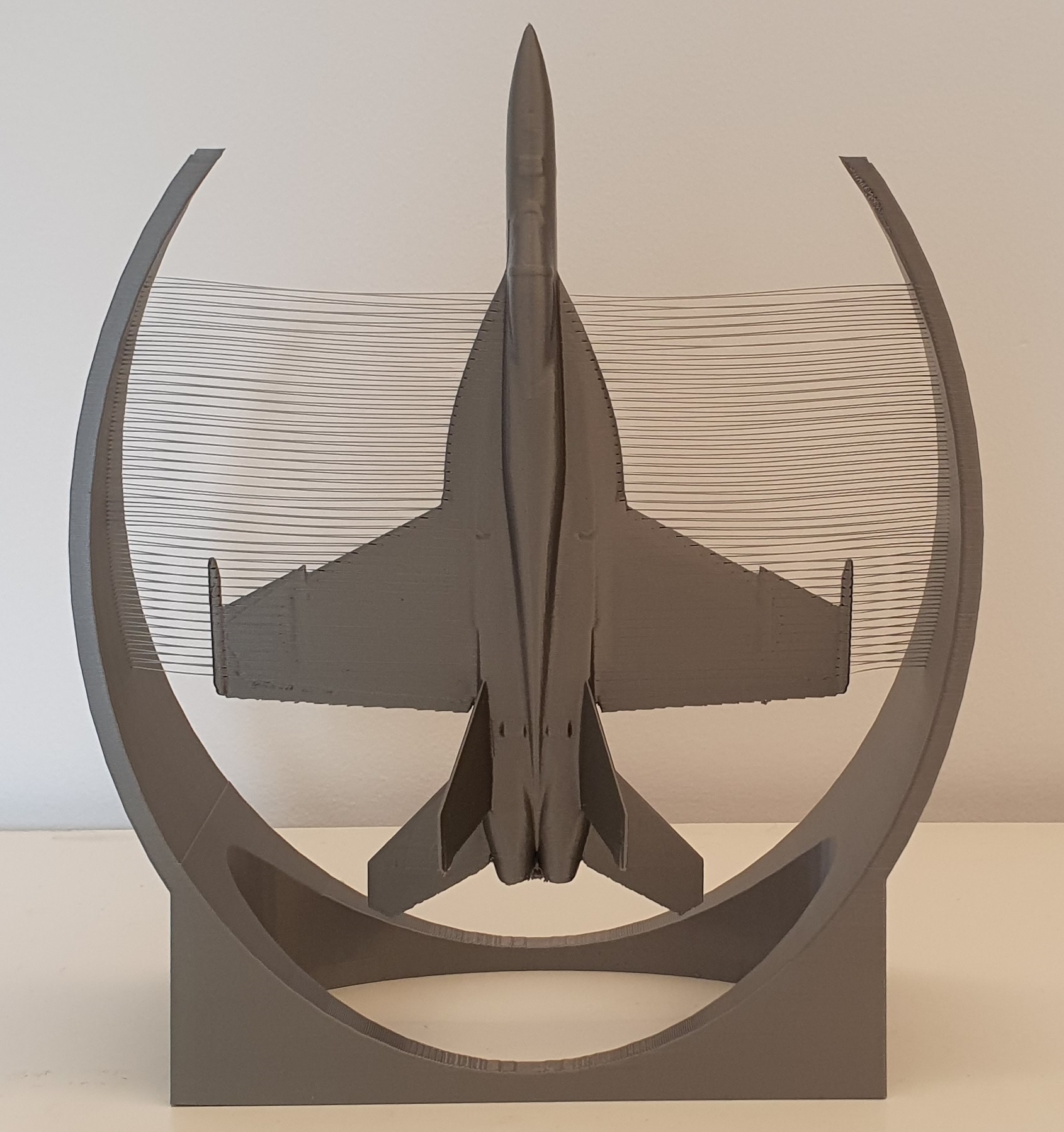F18e SuperHornet UP - String Art