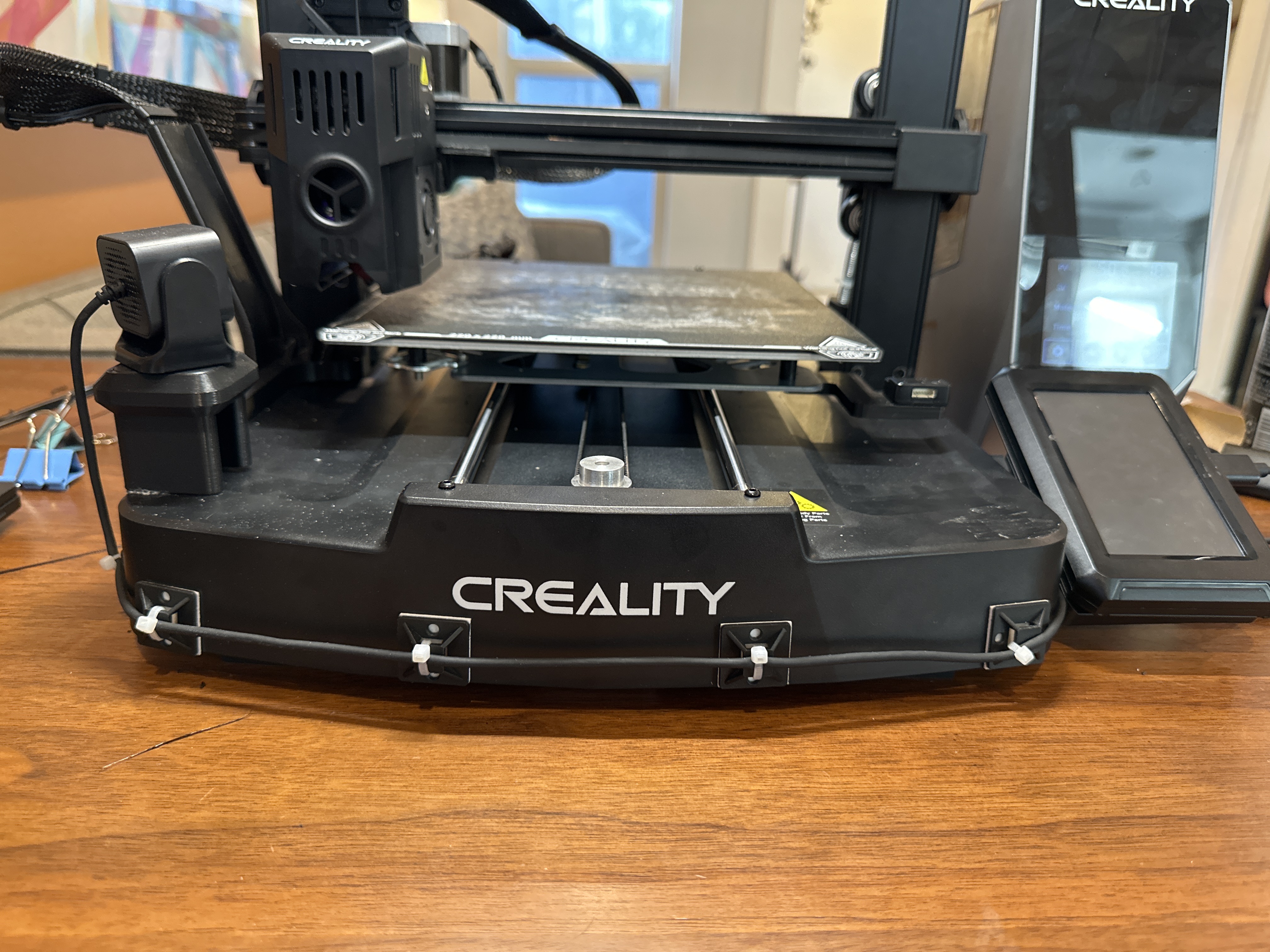 Ender3v3 KE Nebula Pad Spacer Plate with Cable Routing