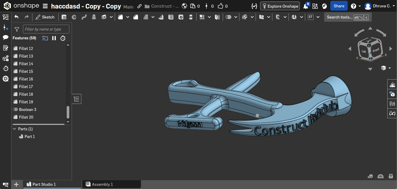 Construct Knockoff Keychain