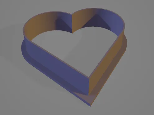 Heart cookie cutter