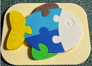 Fish puzzle for kids