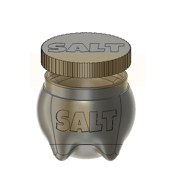 Salt Box Dxf Salt container by Rene Czerner | Download free STL model | Printables.com