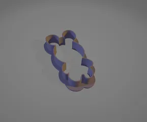 Bunny cookie cutter