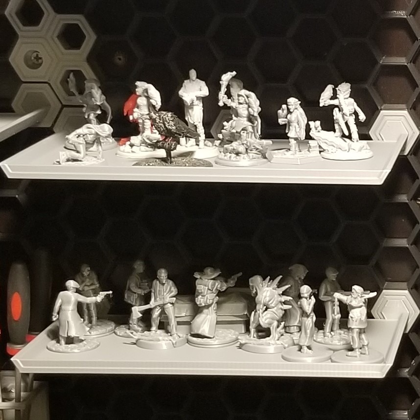 Lipped Honeycomb Storage Wall Shelf