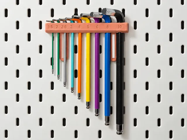 IKEA SKÅDIS / SKADIS Hex Key Holder 1.5–10 mm