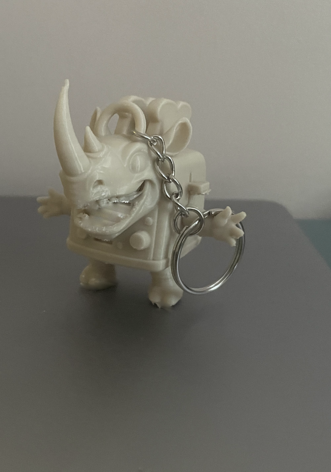 Rhino Toasterino Keychain - Italian Brainrot