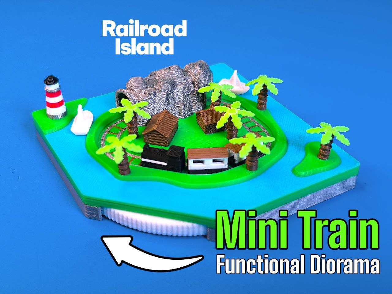 Railroad Island - Mini Train Diorama